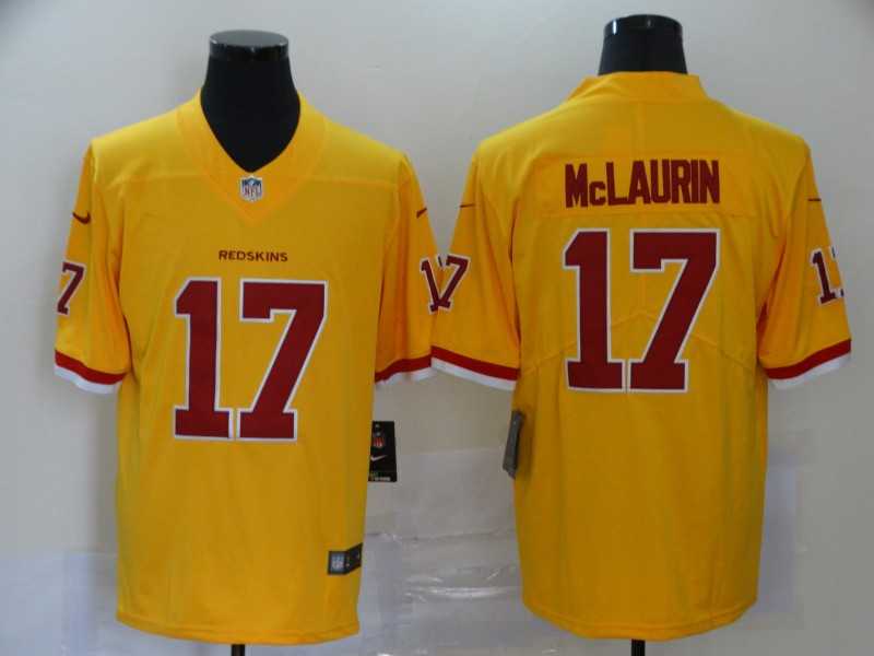 Nike Redskins 17 Terry McLaurin Yellow Color Rush Limited Jersey,We sell and wholesale Nike Redskins 17 Terry McLaurin Yellow Color Rush Limited Jersey on line form chian!